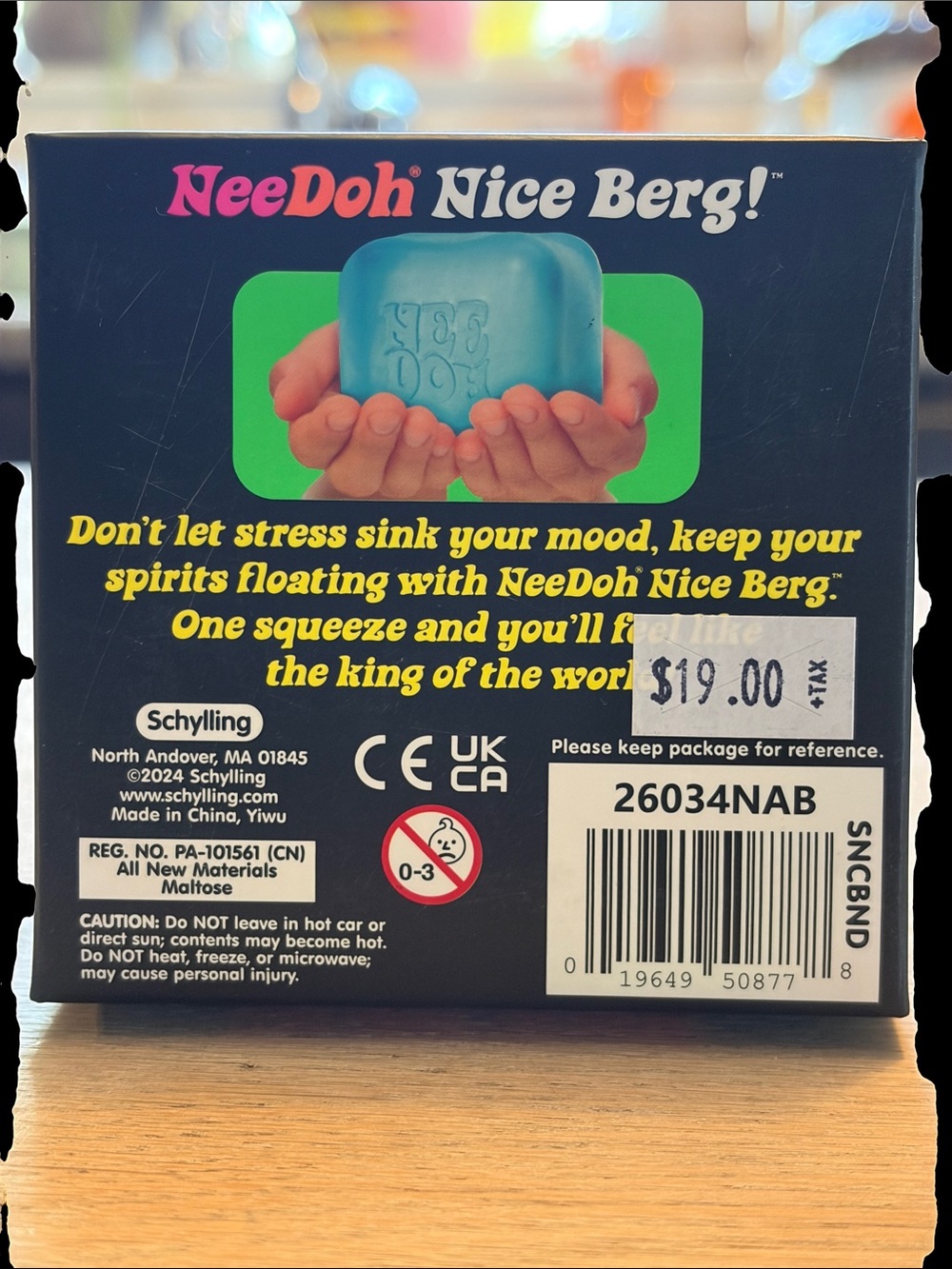 SCHYLLING | Needoh Nice Berg Solid Squish Toy - Blue - Picture 8 of 8